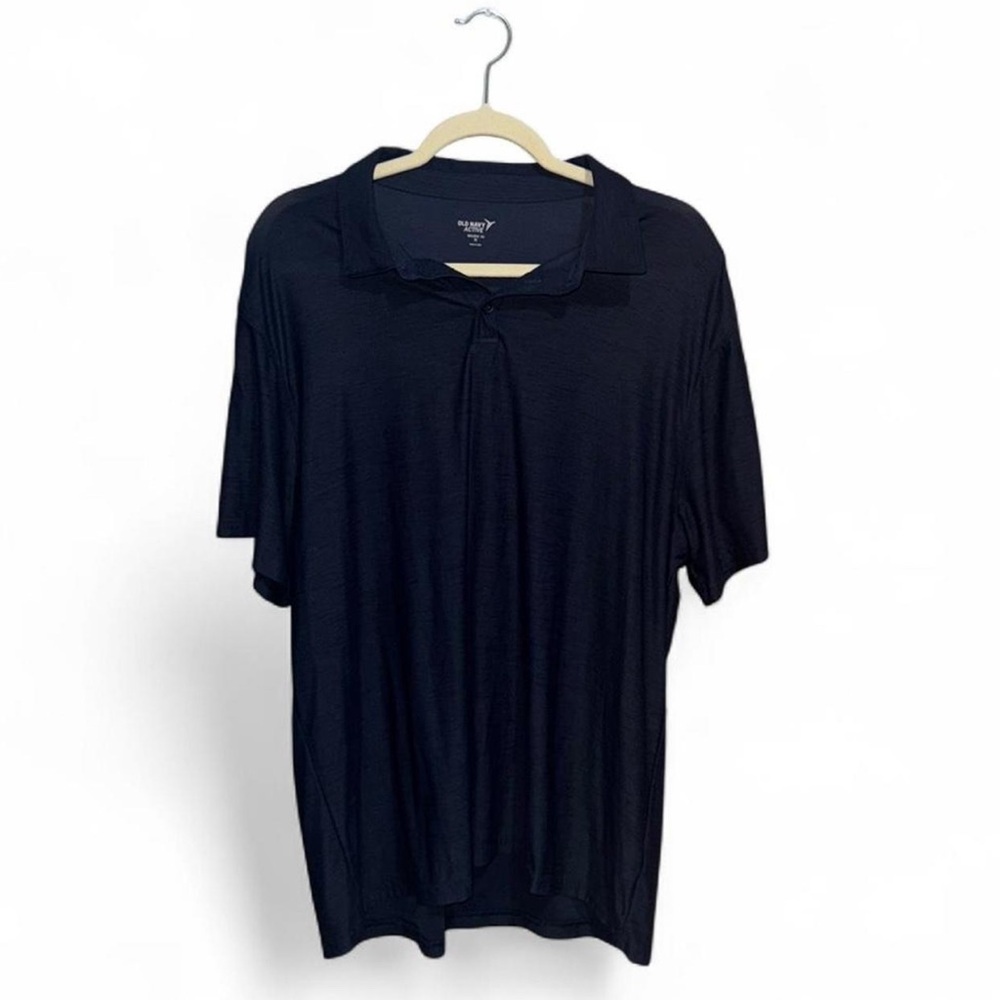 Old Navy Active Breathe On Navy Blue Short Sleeve Polo Shirt Men’s Size XL